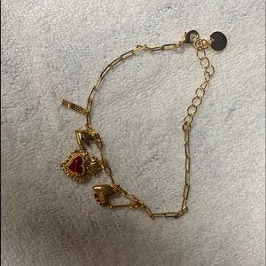 Gold plated over sterling silver bracelet